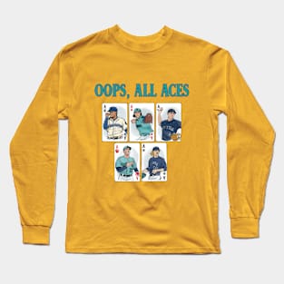 Oops, All Aces (Stacked) Long Sleeve T-Shirt